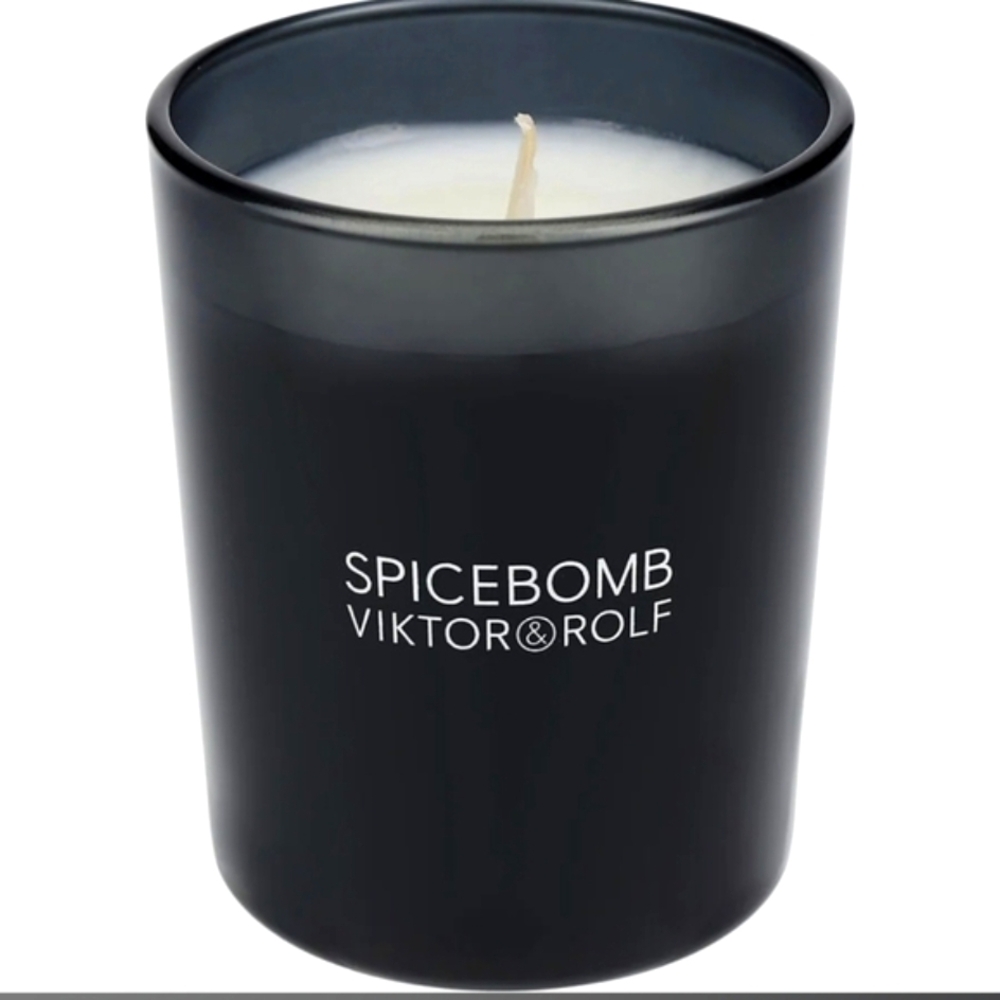 VIKTOR & ROLF Spicebomb Scented Candle Black White 2.4oz New in Box +GWP!*